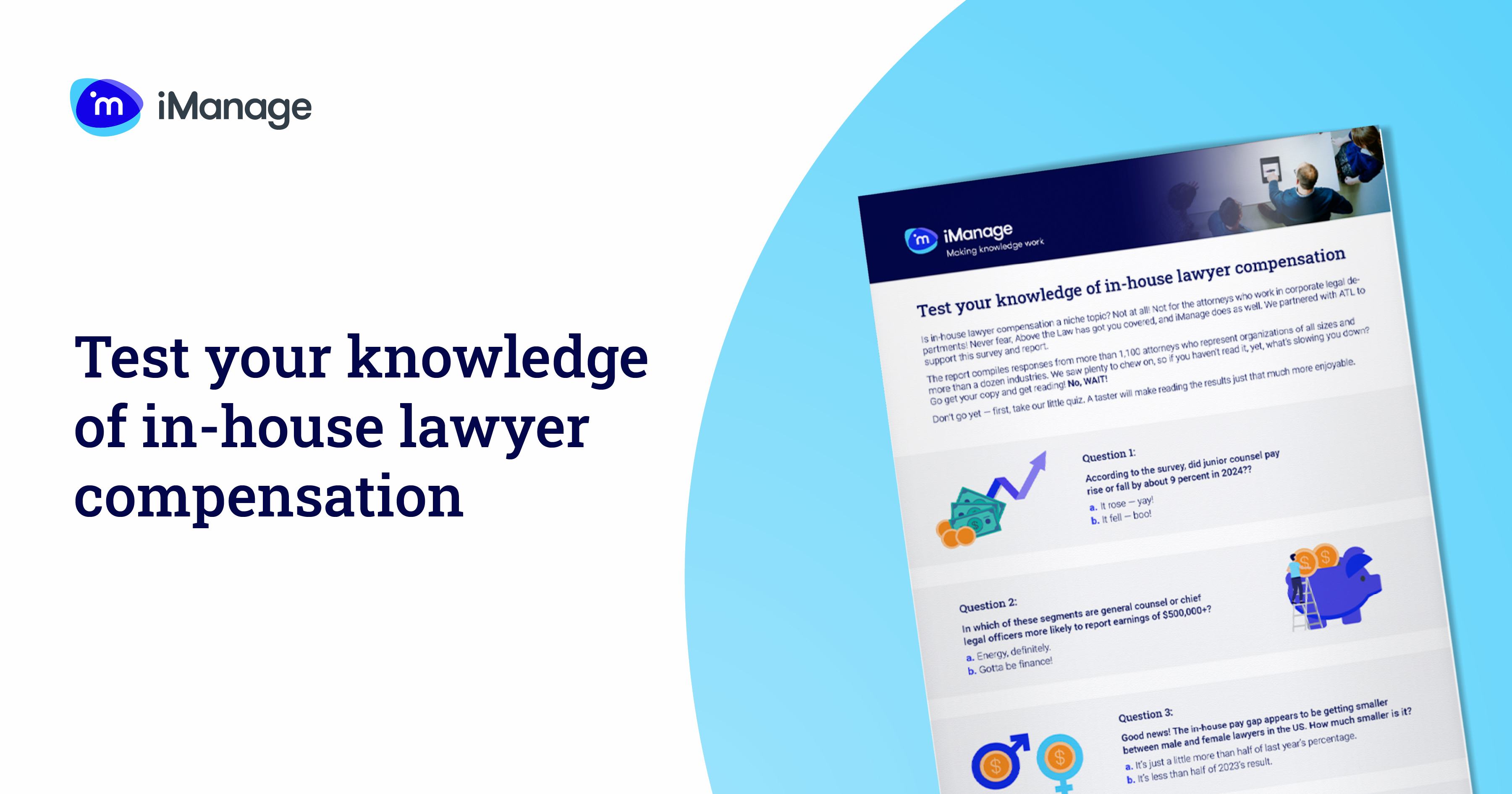 Compensation House Quiz: Test your knowledge of in-house lawyer compensation | iManage