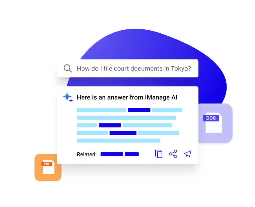 iManage Knowledge Work Platform | Platform native AI | iManage